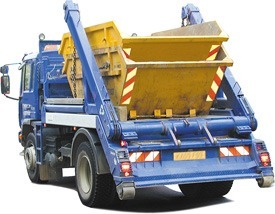 Skip lorry